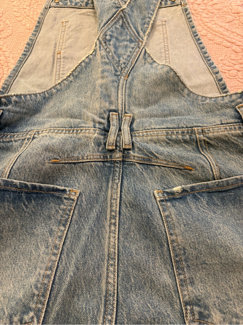 NWOT We The Free Good Luck Barrel Light Blue Denim Overalls - Picture 9 of 11